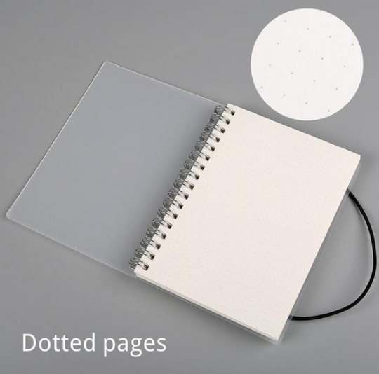 Plastic Cover Bound Spiral Coil Notebook - The General Ecommerce Store
