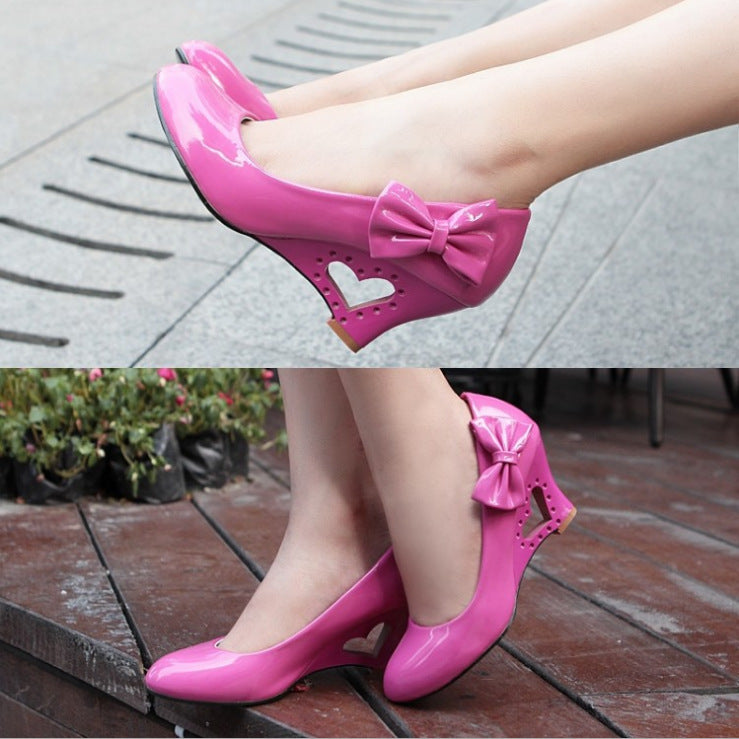 Summer High Heel Low-cut Bow Women's High Heels - The General Ecommerce Store
