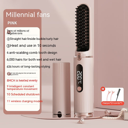 Charging Wireless Straight Portable Mini Non-hurt Power Generation Comb