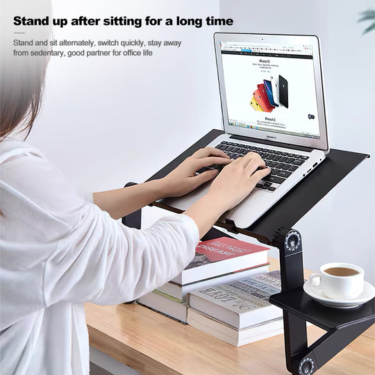 Folding Desk Retractable Adjustable Study Desk In Bed Aluminum Alloy Notebook Computer Bracket Lazy Desk - The General Ecommerce Store