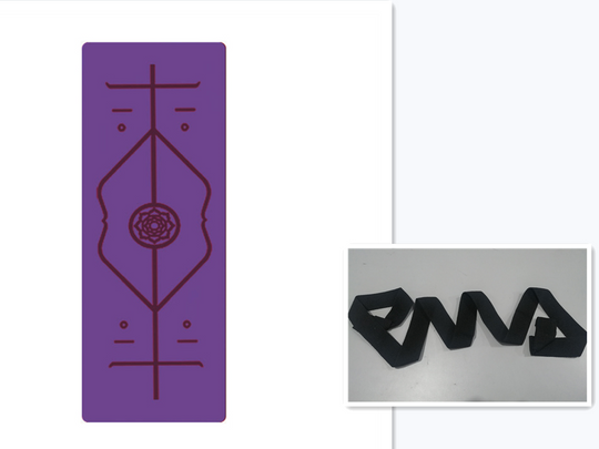 Non Slip TPE Yoga Mat Position Line Beginner - The General Ecommerce Store