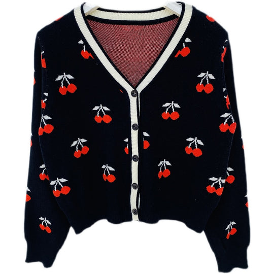 Girl Loose Lazy College Style Cardigan Coat