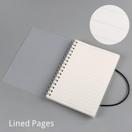 Plastic Cover Bound Spiral Coil Notebook - The General Ecommerce Store