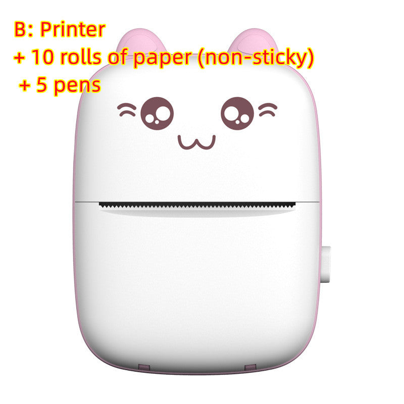 Mini Printer Portable Mini Bluetooth WiFi New Wrong Printer Mobile Phone Photo Title Note Hot Print Pocket Student Error Label Printer - The General Ecommerce Store