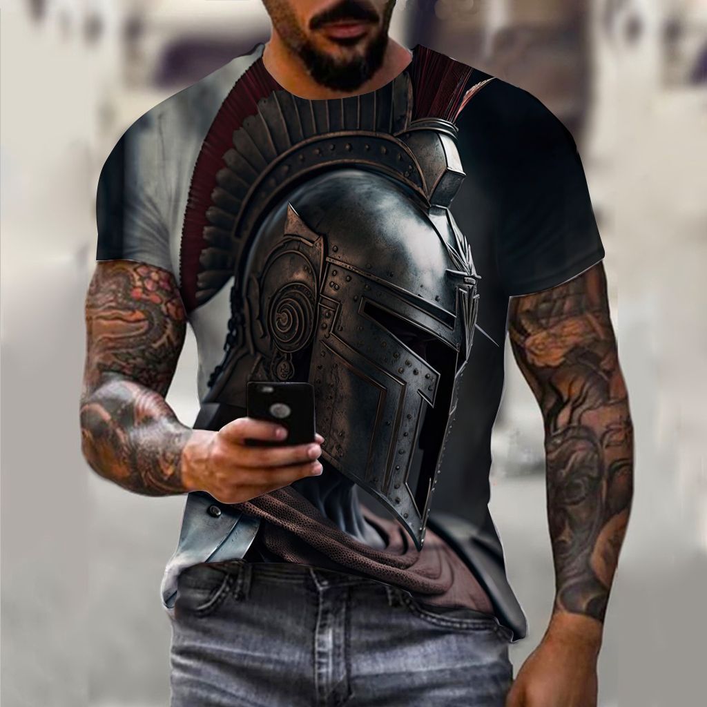 Men's 3D Pattern Vintage T-shirt