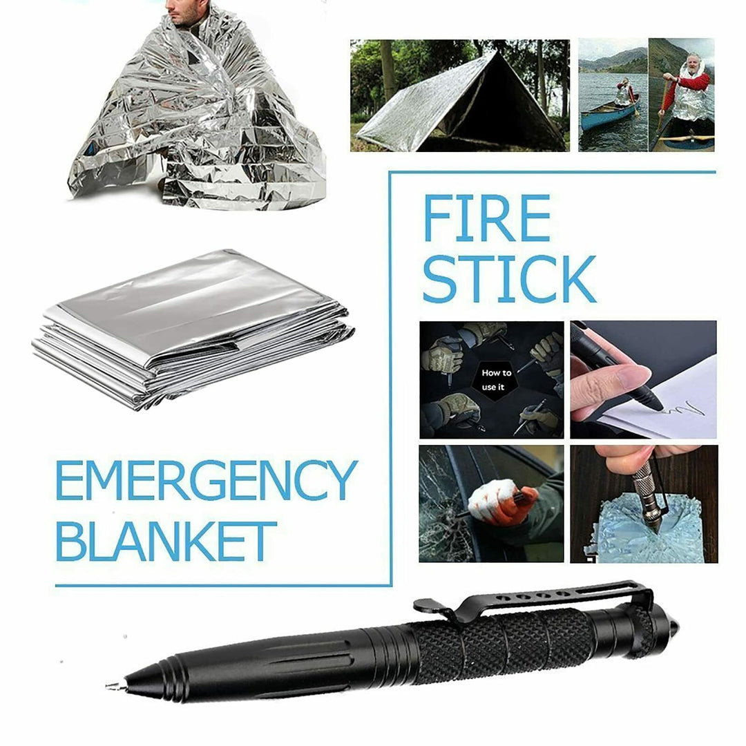 14-In-1 Outdoor Emergency Survival Kit Camping Hiking Tactical Gear Case Set Box - The General Ecommerce Store