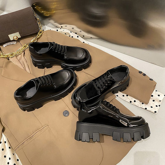Sweet Cool Platform Shoes Autumn And Winter New Small Leather Shoes - The General Ecommerce Store