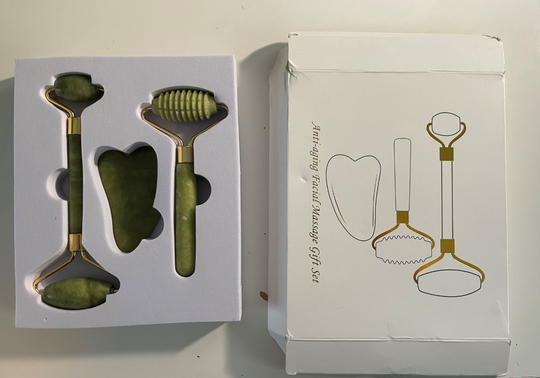 Massage Roller With Three Sets Of Facial Jade Massager