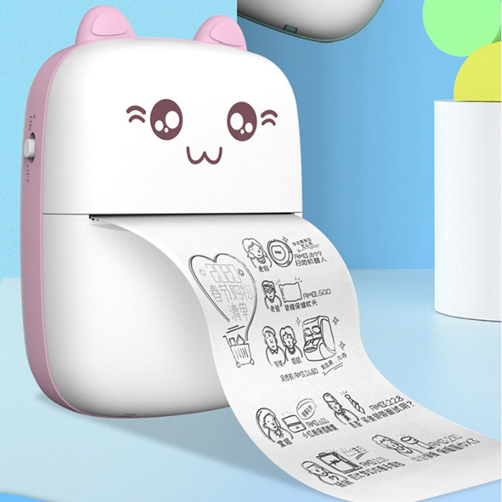 Mini Printer Portable Mini Bluetooth WiFi New Wrong Printer Mobile Phone Photo Title Note Hot Print Pocket Student Error Label Printer - The General Ecommerce Store