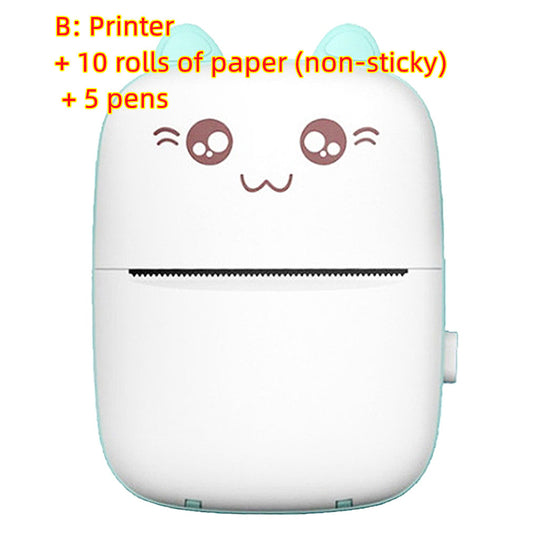 Mini Printer Portable Mini Bluetooth WiFi New Wrong Printer Mobile Phone Photo Title Note Hot Print Pocket Student Error Label Printer - The General Ecommerce Store