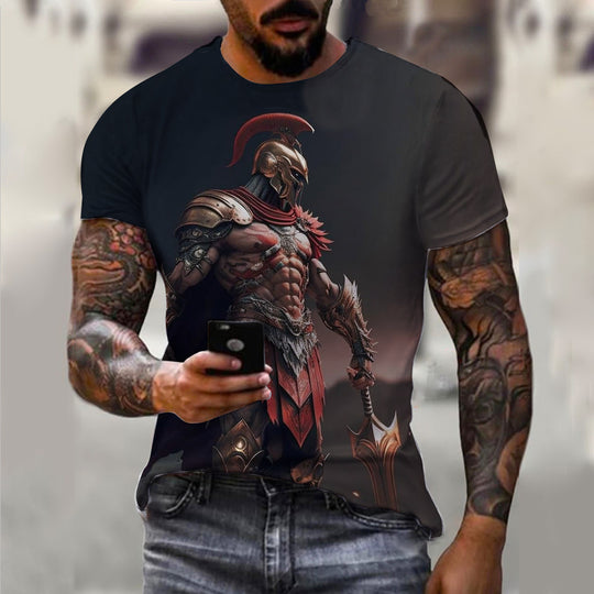 Men's 3D Pattern Vintage T-shirt