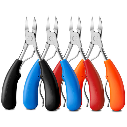 Double spring lancet clamp nail clipper