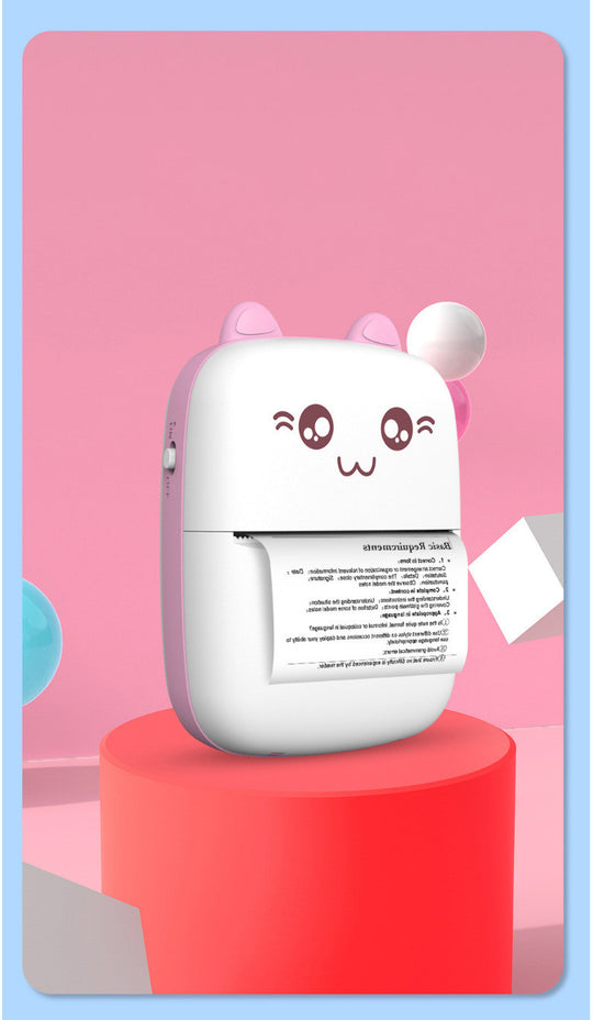 Mini Printer Portable Mini Bluetooth WiFi New Wrong Printer Mobile Phone Photo Title Note Hot Print Pocket Student Error Label Printer - The General Ecommerce Store