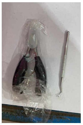 Double spring lancet clamp nail clipper