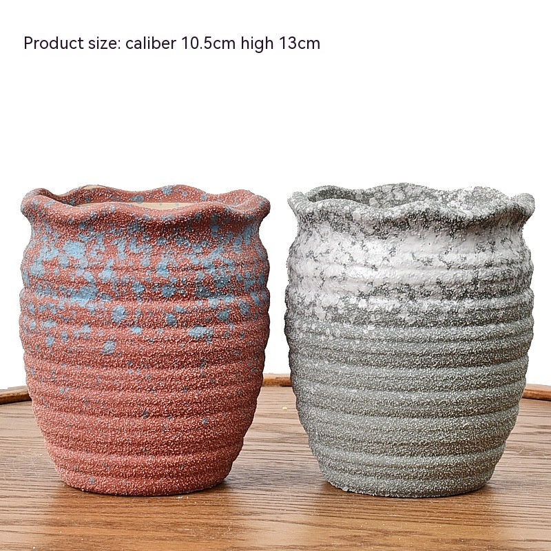 Succulent Flower Pot Ceramic Stoneware Simple Small Pot Plant