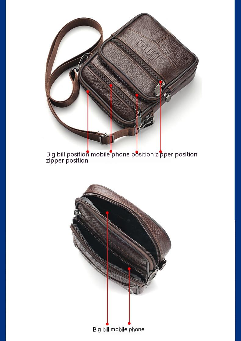 New Men's Waist Bag Multi-functional Shoulder Messenger Bag Can Wear Mobile Phone Belt Pouch