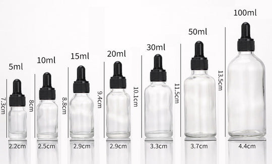 Glass Fine Oil Bottle Avoid Light Glue Head Dropper Bottle  Stock Bottling Cosmetics