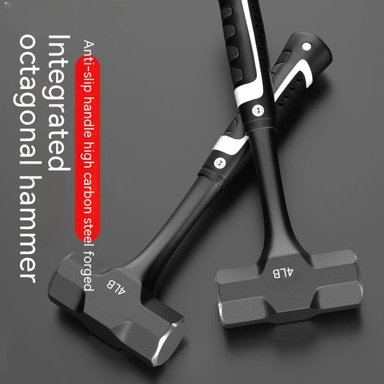 Octagonal Solid Integrated Wall Striking Large Iron Hammer