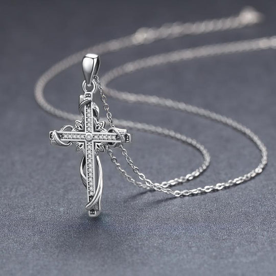 925 Sterling Silver for Women Cross Pendant Cross Jewelry Cross Necklace