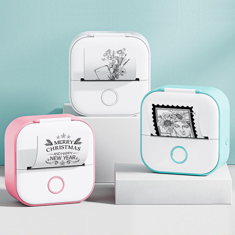 Portable Mini Thermal Label Printer Home Photo Printer Student Wrong Question Printer Bluetooth Mini Label Printer Price Tag - The General Ecommerce Store