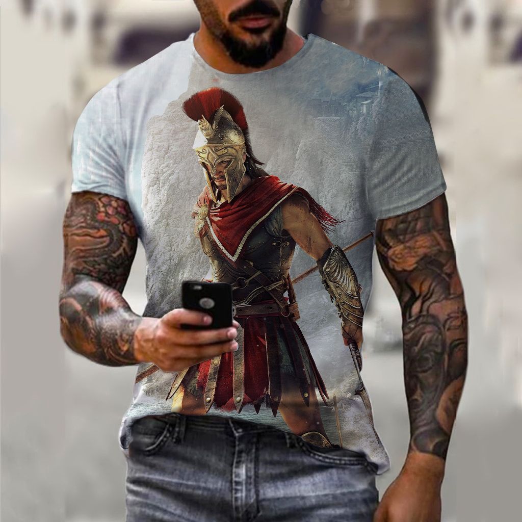 Men's 3D Pattern Vintage T-shirt