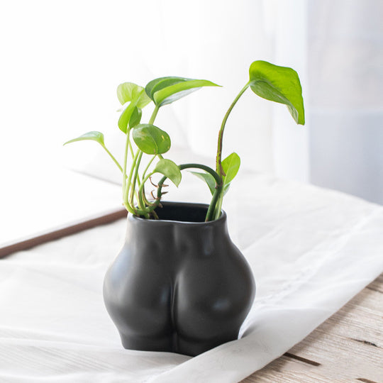 Fashion Simple Character Butt Ceramic Succulent Flower Pot
