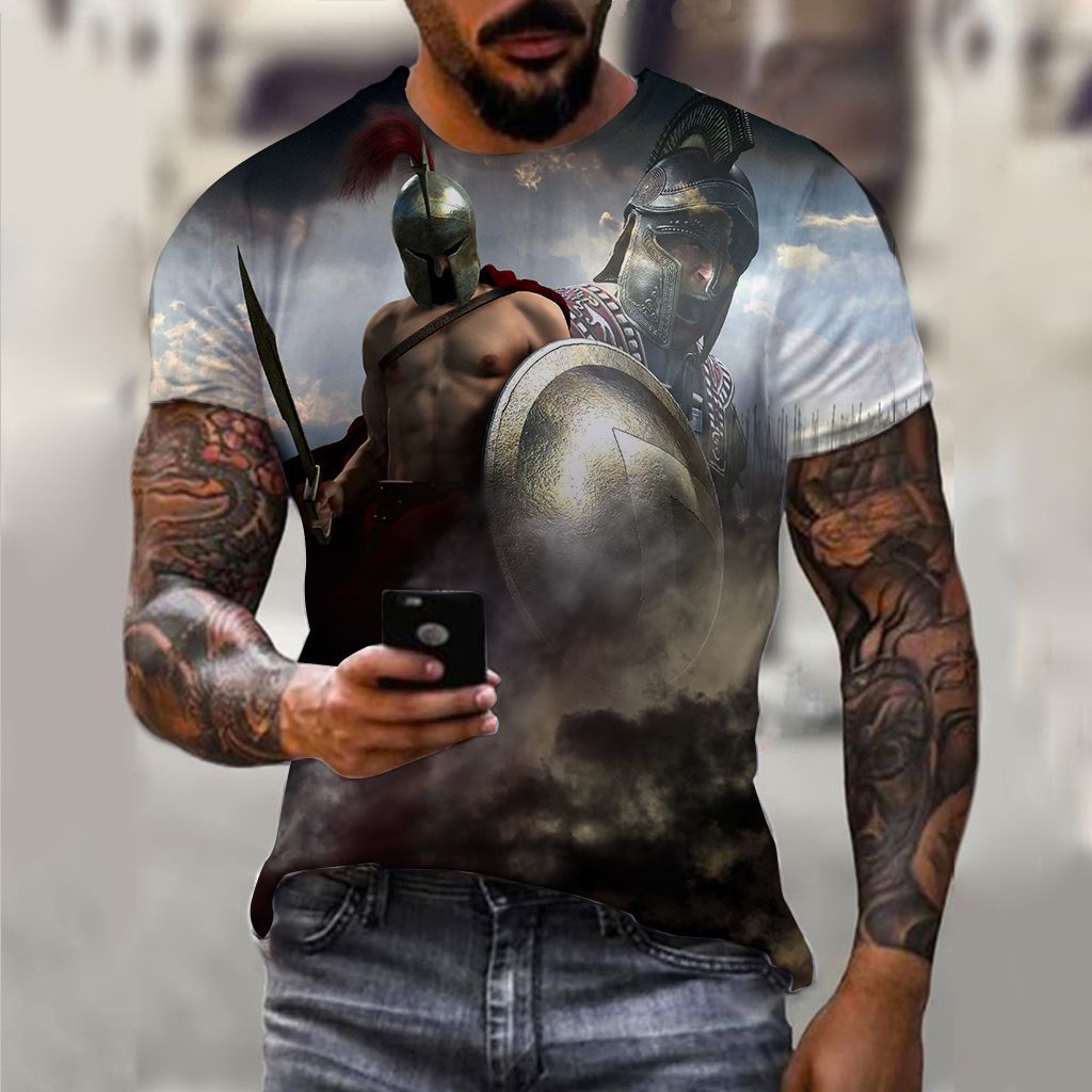 Men's 3D Pattern Vintage T-shirt