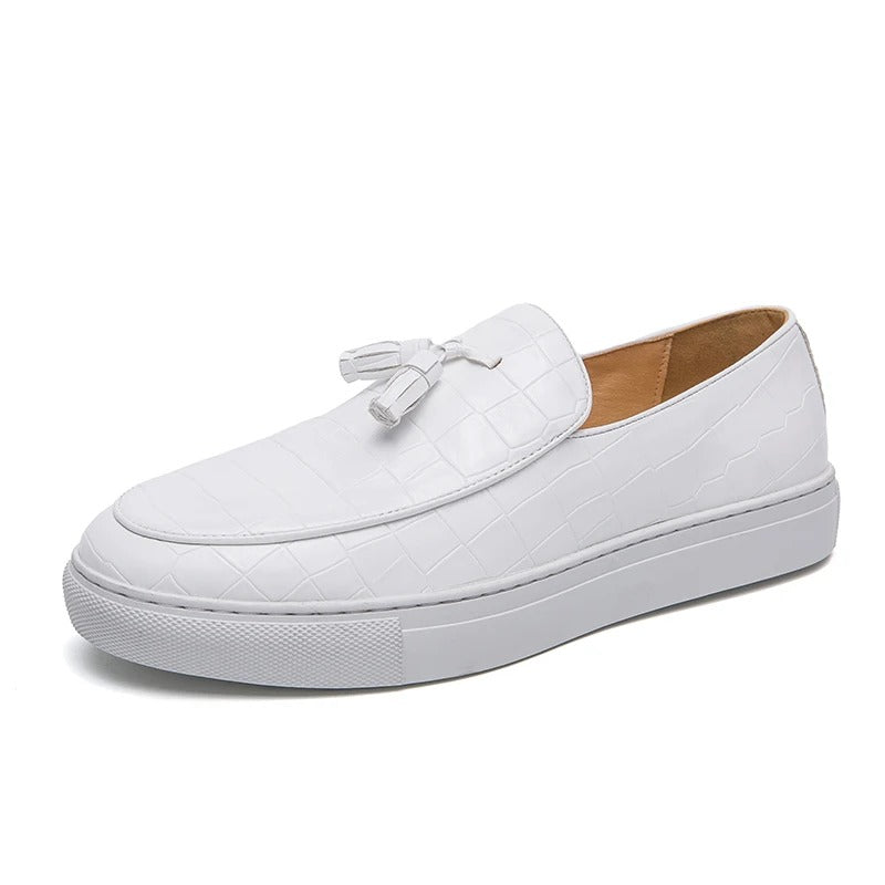 Plus Size Tassle Fashion Leather Shoes Men's Business Casual Sneakers - The General Ecommerce Store