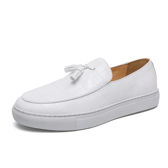 Plus Size Tassle Fashion Leather Shoes Men's Business Casual Sneakers - The General Ecommerce Store