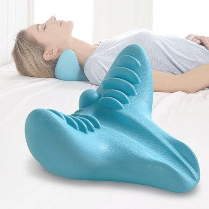 Cervical Spine Massage Pillow Gravity Acupressure Neck Massager Cervical Spine Pillow Neck Shoulder Massage Pillow Home Traction Corrector - The General Ecommerce Store