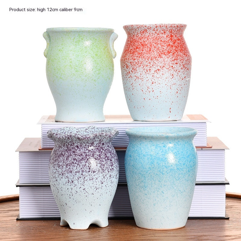 Succulent Flower Pot Ceramic Stoneware Simple Small Pot Plant