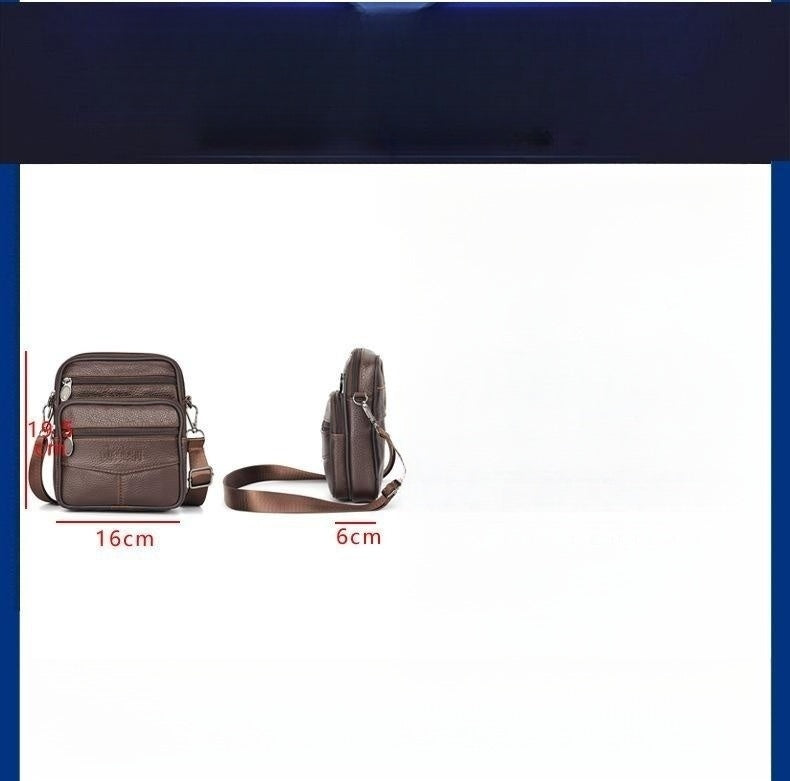 New Men's Waist Bag Multi-functional Shoulder Messenger Bag Can Wear Mobile Phone Belt Pouch