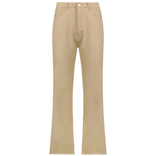 Spice Girl Style High Waist Slim Jeans Bell Bottoms