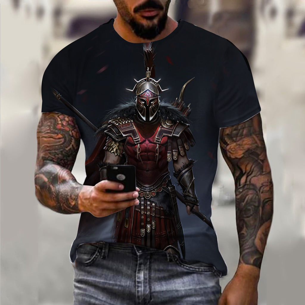 Men's 3D Pattern Vintage T-shirt