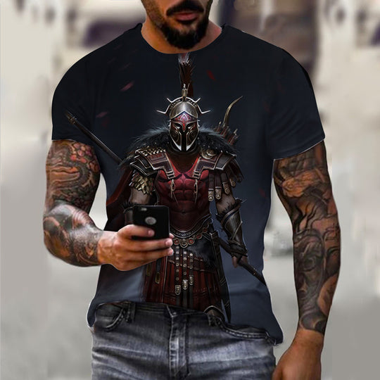 Men's 3D Pattern Vintage T-shirt