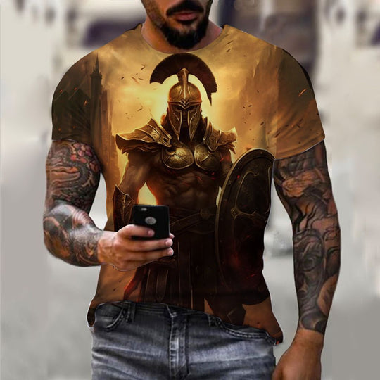Men's 3D Pattern Vintage T-shirt