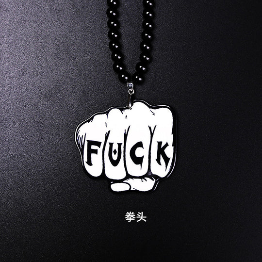 Double-sided Acrylic Rearview Mirror Pendant Personalized Creative Graffiti Car Pendant Modified Car Trend Pendant Listing