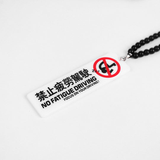 Double-sided Acrylic Rearview Mirror Pendant Personalized Creative Graffiti Car Pendant Modified Car Trend Pendant Listing